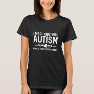 Camiseta Ensinar Crianças Com Autismo