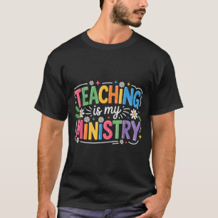 Camiseta Ensinar é minha Flor Ministério Jesus Chá Cristão