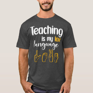 Camiseta Ensinar é o meu presente engraçado da linguagem do