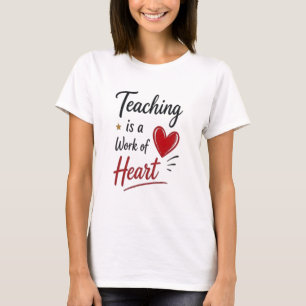 Camiseta Ensinar é um Trabalho do Coração  