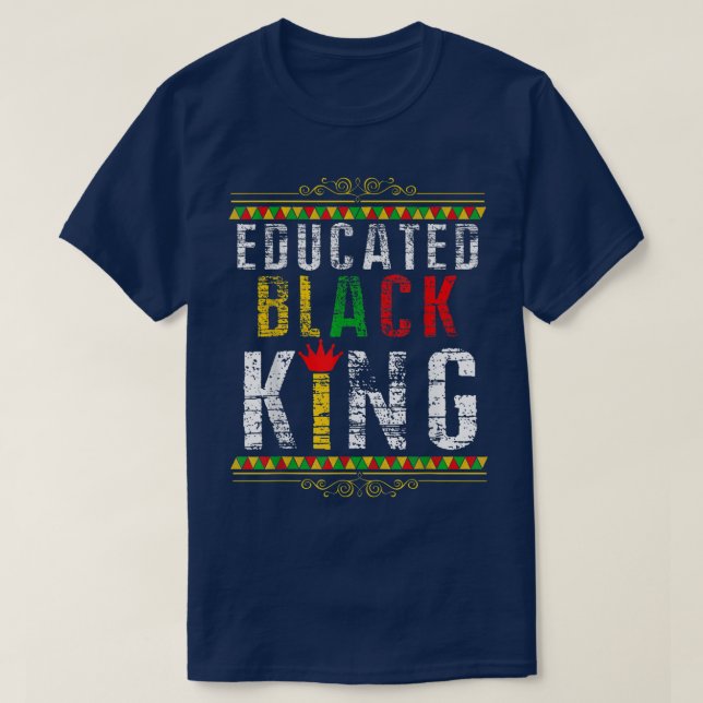Camiseta Ensinar História Negra Mês Crianças Orgulho Africa (Frente do Design)