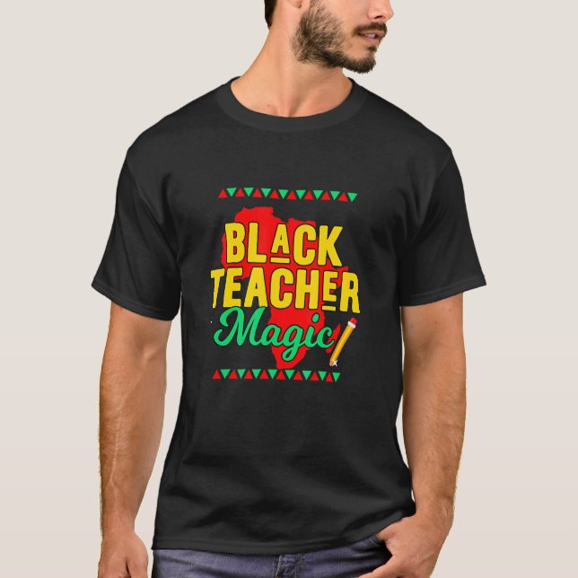 Camiseta Ensinar História Negra Mês Crianças Professores Af (Frente)