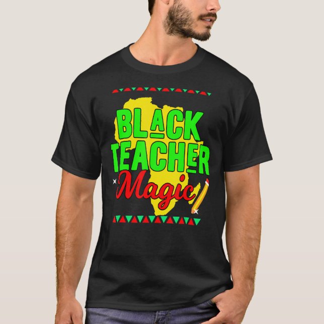 Camiseta Ensinar História Negra Mês Crianças Professores Af (Frente)