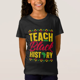 Camiseta Ensinar História Negra Professora História Negra M