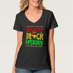 Camiseta Ensinar História Negra Professora História Negra M