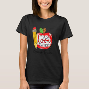 Camiseta Ensinar O Amor De Ensinar Professora Espanhola 100