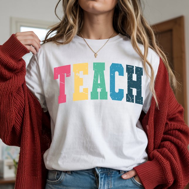 Camiseta Ensinar para Educadores, Professor de Vol (Teach t-shirt, colorful teacher shirt, teacher appreciation gift, graduation gift for teacher,)