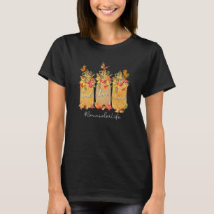 Camiseta Ensine Amor Inspire Conselheiro Vida Queda Outono