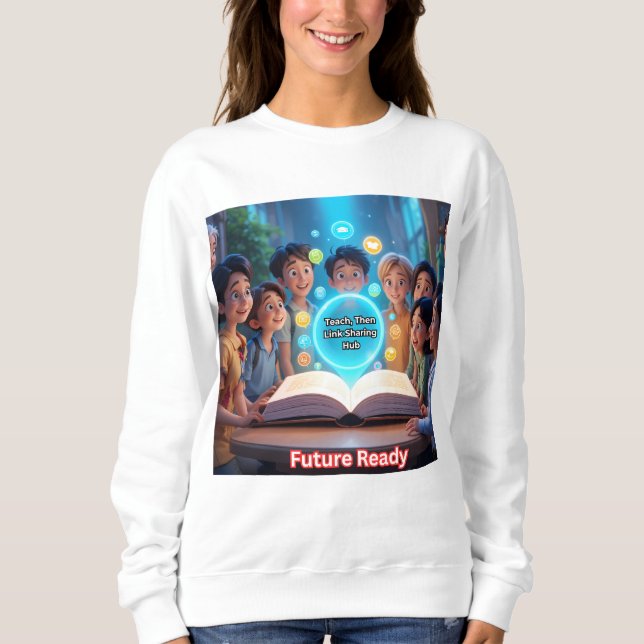 Camiseta Ensine E Ligue O Hub De Partilha (Frente)