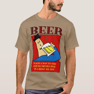 Camiseta Ensine um Homem a Pescar