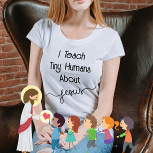 Camiseta Ensinei Humanos Pequenos Sobre A Igreja De Jesus