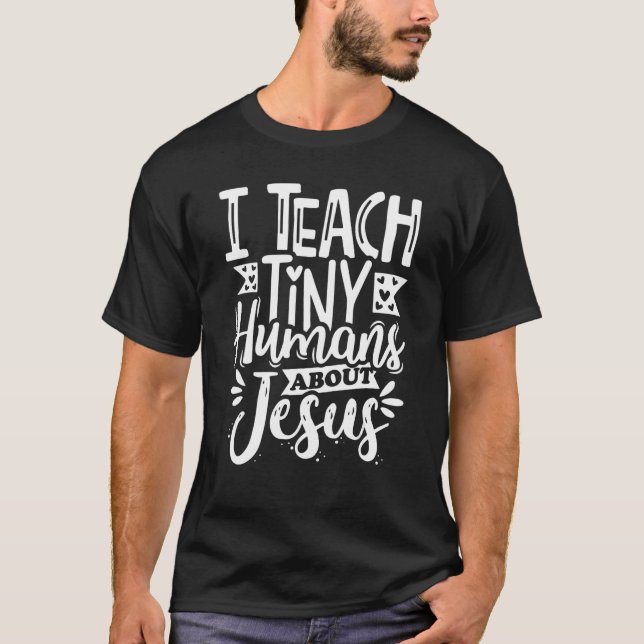Camiseta Ensinei Humanos Pequenos Sobre Jesus (Frente)