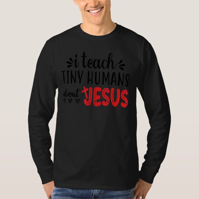 Camiseta Ensinei Humanos Pequenos Sobre Jesus 3 (Frente)