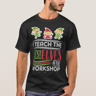 Camiseta Ensinei O Feliz Natal De Professora.