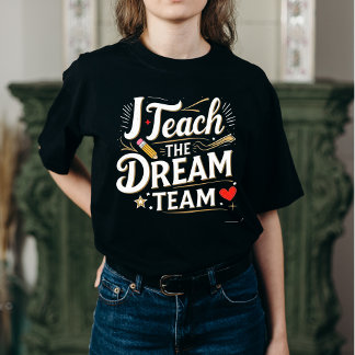 Camiseta Ensino a Equipe de Sonhos | Design de citação de p