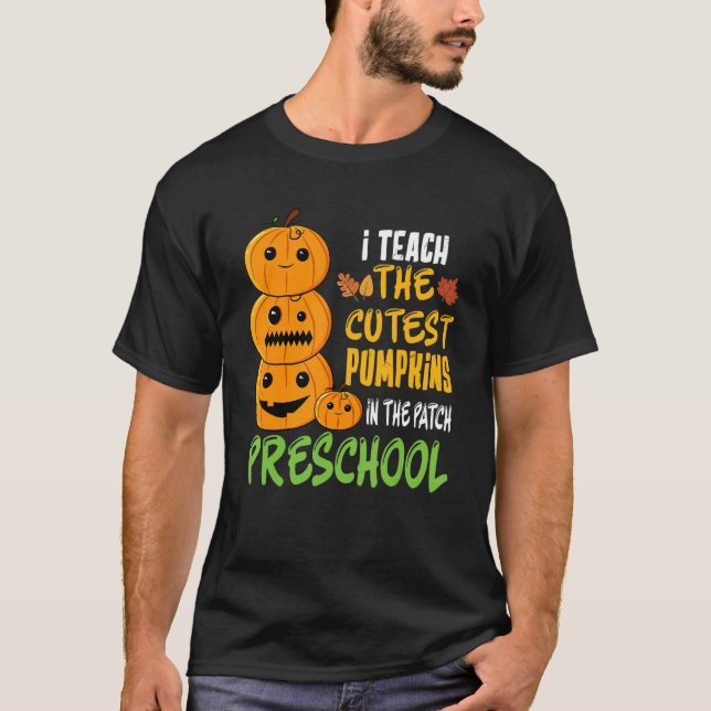 Camiseta Ensino A Papoila Mais Bonita Na Pré-Escola De Patc (Frente)