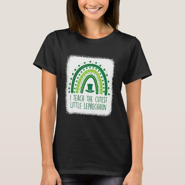 Camiseta Ensino A Rua De Professores De Leprechaun Mais Cap (Frente)