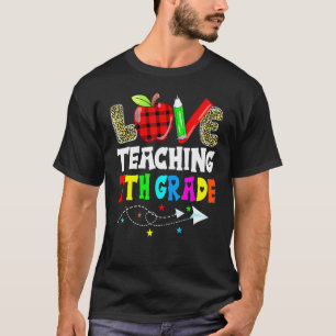 Camiseta Ensino Amor Fofo 7º Ano Melhor Sétimo Ano Profe