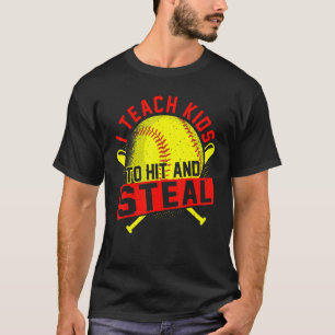 Camiseta Ensino As Crianças A Atingir E Roubar O Treinador 