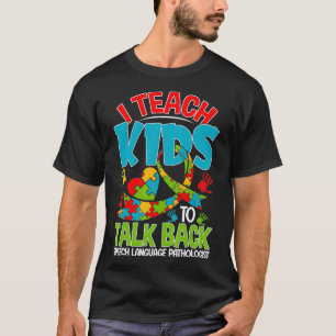 Camiseta Ensino As Crianças A Falar De Novo Terapista Engra