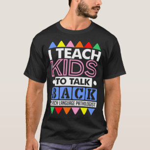 Camiseta Ensino As Crianças A Falarem De Terapia De Voz