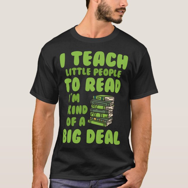 Camiseta Ensino As Pessoas A Lerem O Livro Grande Um Livro  (Frente)