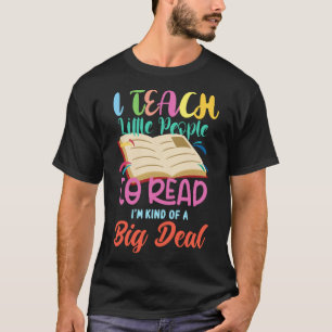 Camiseta Ensino As Pessoas A Lerem O Livro Grande Um Livro