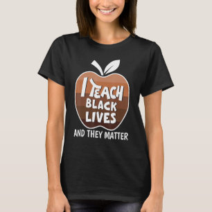 Camiseta Ensino As Vidas Negras E Elas Importam O Bloco Neg