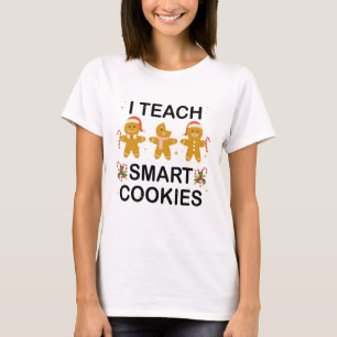 Camiseta Ensino Biscoitos Inteligentes Engraçados De Volta 