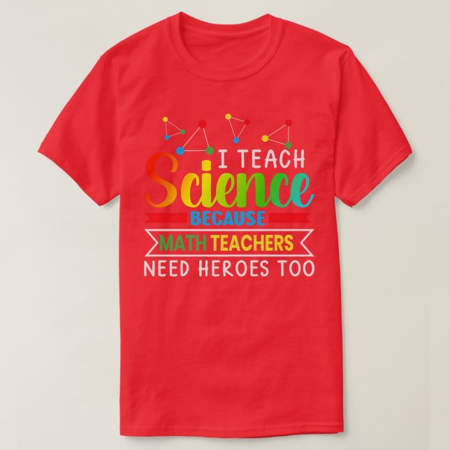 Camiseta Ensino Ciência Porque Professores De Matemática Pr (Frente do Design)