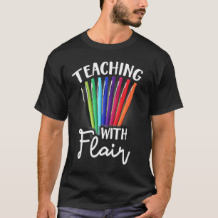Camiseta Ensino com dia de os namorados de Ensino de Flair