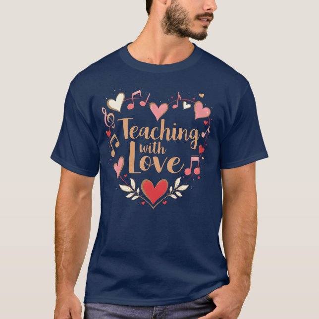 Camiseta Ensino com Musiceacher de Amor (Frente)