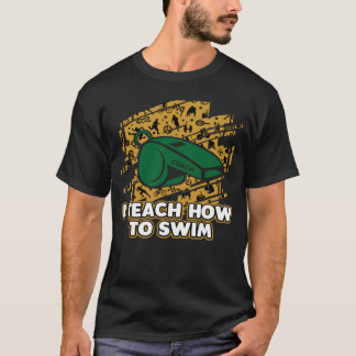 Camiseta Ensino como Natação os dizeres Natação Coach Cota 