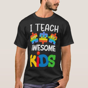 Camiseta Ensino Crianças Incríveis Quebra-cabeça Piece Auti