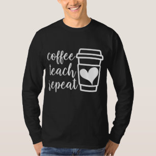 Camiseta Ensino de café repete desaparecidos femininos Unis