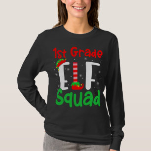 Camiseta Ensino de Crianças de Natal Engraçado no Quadrado 