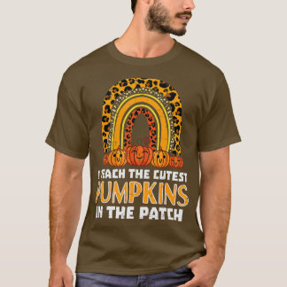 Camiseta Ensino de fantasia do "Cute Halloween" do "Leopard