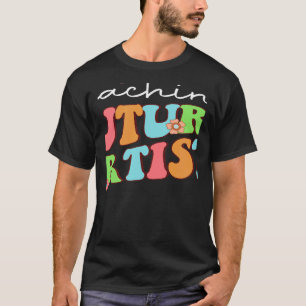 Camiseta Ensino De Futuros Artistas Retrô Estudantes De Pro