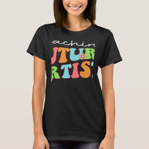 Camiseta Ensino De Futuros Artistas Retrô Estudantes De Pro