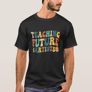 Camiseta Ensino de futuros artistas Retro Professores