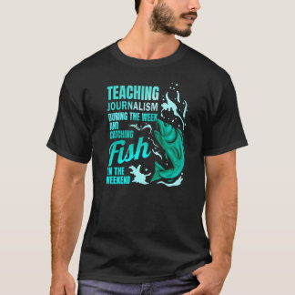 Camiseta Ensino de Jornalismo e Captura de Peixes
