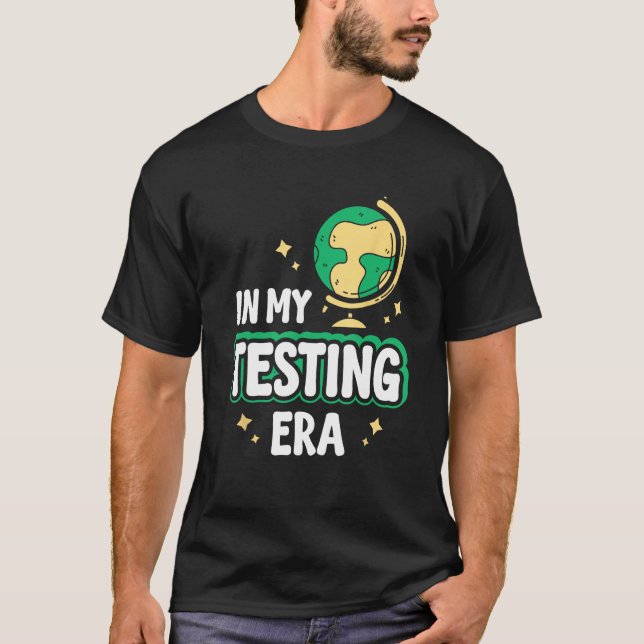 Camiseta Ensino de Professores na Minha Era de Teste (Frente)