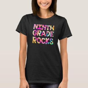 Camiseta Ensino do 9º ano do Time Rocks Tie Dye Team 9º Gra