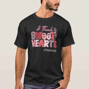 Camiseta Ensino Doce Corações Leopard Professor Vida Valent