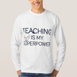 Camiseta Ensino É Meu Professor Engraçado Superpoderoso Dan