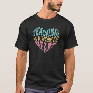 Camiseta Ensino É Trabalho De Mulheres Cardíacas Professora