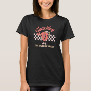 Camiseta Ensino É Trabalho De Professor De Coração Primeiro