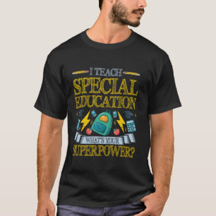 Camiseta Ensino educação especial Qual é a sua controladora