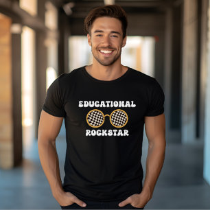Camiseta Ensino educativo de óculos de sol Rockstar