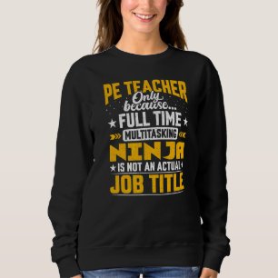 Camiseta Ensino Físico de Título de Emprego de Professores 